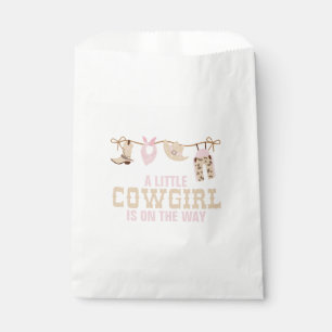 Pink Western Cowgirl Baby Shower Favour Bag