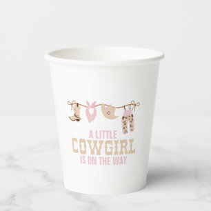 Pink Western Cowgirl Baby Shower Paper Plates Cups