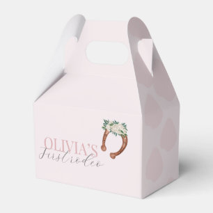 Pink western cowgirl rodeo photo birthday favor box