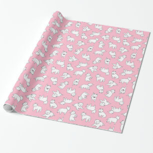 Pink Westie Wrapping Paper