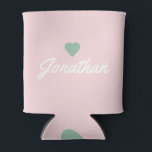 Pink Whisper Vintage GR Heart Signature Can Cooler<br><div class="desc">Pink Whisper Vintage GR Heart Signature Can Cooler carries a tender, nostalgic elegance where sentiment and timeless design meet in graceful harmony. The pink whisper tone evokes a soft, airy warmth that feels gentle and uplifting, while the vintage heart motif symbolizes affection, closeness, and shared memory. The signature detail adds...</div>