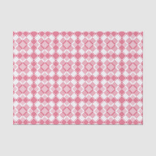 Pink White Abstract Pattern Tissue Paper