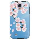 Pink White And Blue Cherry Blossom