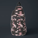 pink white and gray geometric sling bag<br><div class="desc">pink white and gray geometric pattern</div>