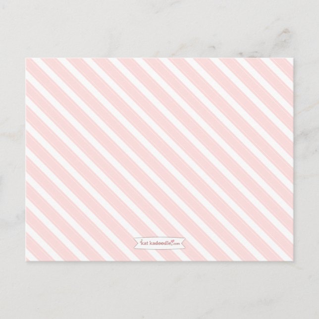 Pink | White Baby Shower Advice for Mommy to Be (Front)
