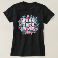 Pink White Blue Floral Trans Pride