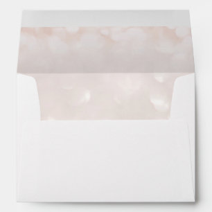 Pink & White Celebration   5x7 Wedding Envelope