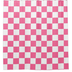 Pink White Chequered Check Pattern