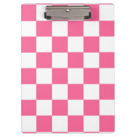 Pink White Chequered Check Pattern