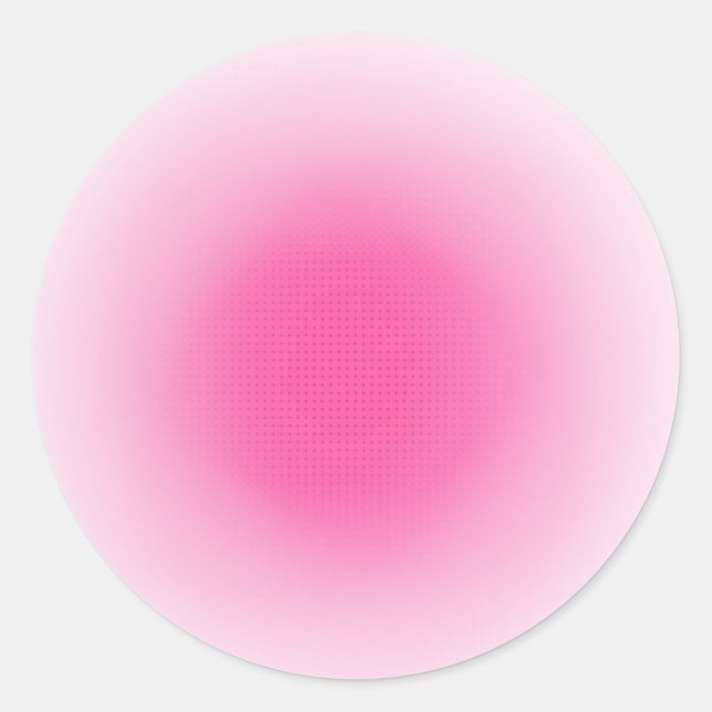 Pink White Colours Elegant Blank Template Classic Round Sticker (Front)