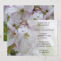 Pink White Crab Apple Flower Blossoms Quinceanera