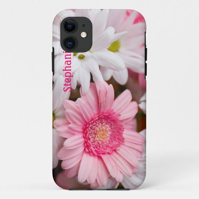 Pink & White Daisies Custom iPhone 5 Case (Back)