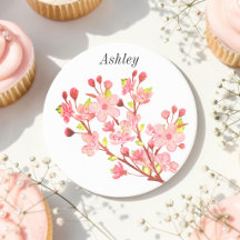 Pink White Floral Nature Cherry Blossom