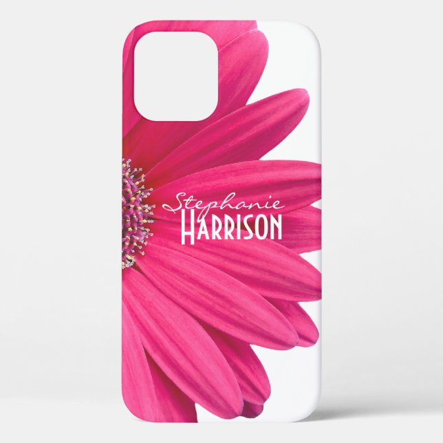 Pink White Gerbera Daisy iPhone 6 case (Back)