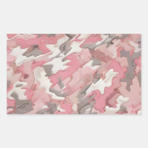 pink white grey camouflage sticker