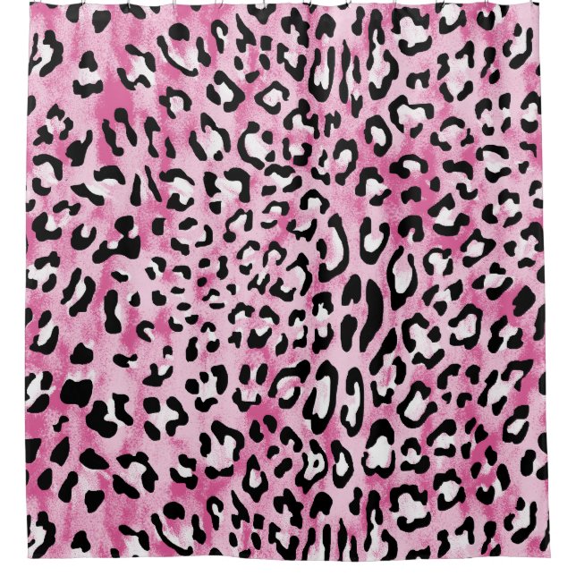 Pink White Leopard Pattern. (Front)