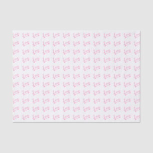 Pink & White Love Arrow Valentine's Day Tissue Paper