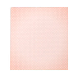 pink  White Polka Dot Simple Retro Notepad