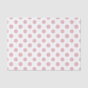 Pink White Polka Dots Pattern Tissue Paper