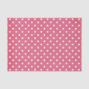 PINK & WHITE POLKA DOTS TISSUE PAPER