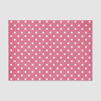PINK & WHITE POLKA DOTS TISSUE PAPER