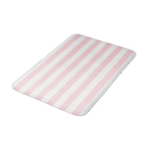Pink & White Stripe Bathmat 