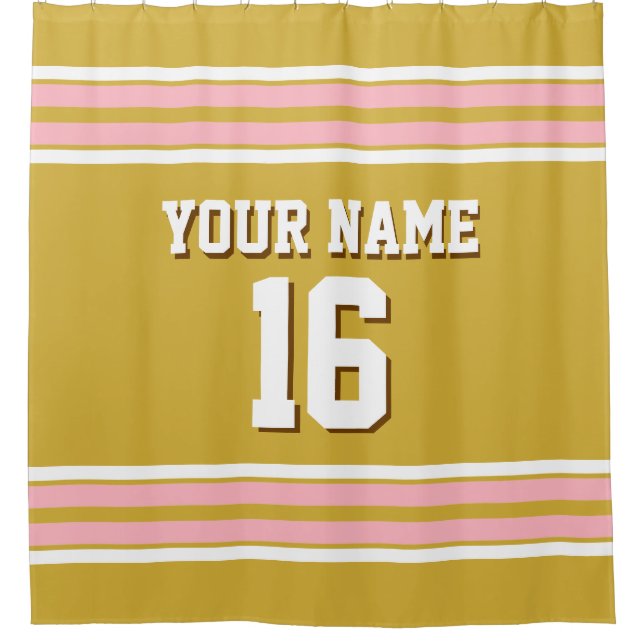 Pink White Stripes Sports Jersey (Front)