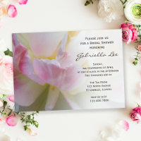 Pink White Tulip Flower Spring Bridal Shower