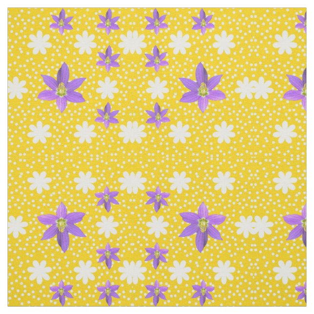 Pink White Yellow Joy Fabric (Swatch)