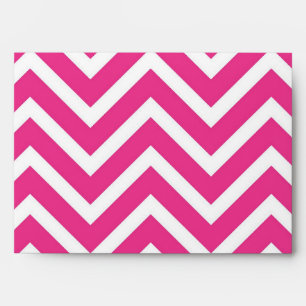 Pink & White Zgzag Abstract Art Pattern Envelopes