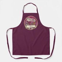 Pink Wild Garden Apron - Custom Pollinator Design