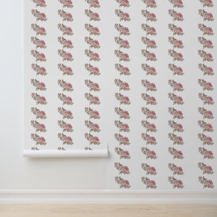 Pink Wild Roses - Peel & Stick Wallpaper