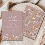 Pink Wildflower Baby in Bloom Baby Shower Invitation<br><div class="desc">Celebrate your bundle of joy with the Pink Wildflower Baby in Bloom Baby Shower Invitation. This delicate and charming invitation features soft pink hues and beautiful wildflowers, creating a warm and inviting design for your baby shower. Ideal for a garden, boho, or nature-themed celebration, it captures the essence of new...</div>