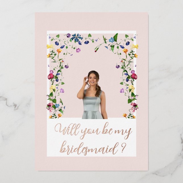 Pink Wildflower Bridesmaid (Front)