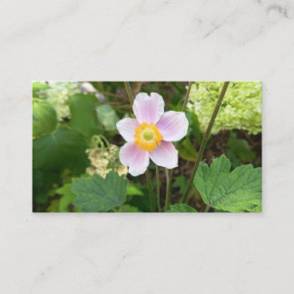 Pink Wildflower Business Card | Botanical Floral P