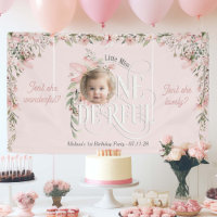 Pink Wildflower Miss Onederful Girl 1st Birthday