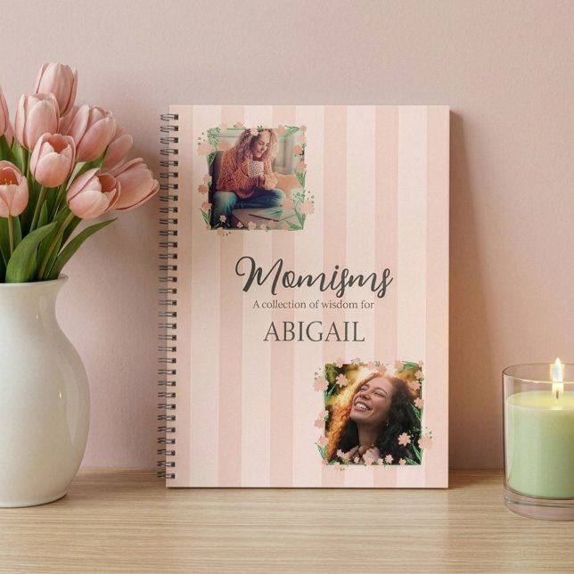Pink Wildflower Momisms Photo Notebook (Creator Uploaded)
