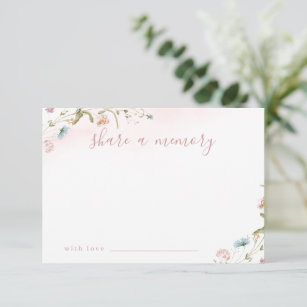 Pink Wildflower Rustic Boho share a memory card