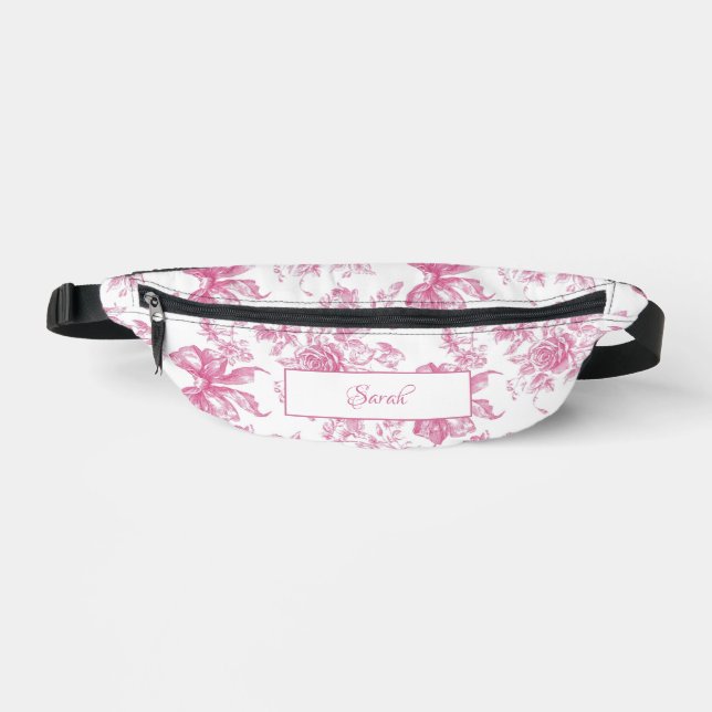 Pink Wildflower Tea Bridal Shower Fanny Pack (Front)