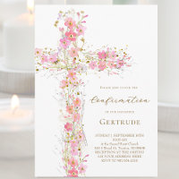 pink wildflowers cross Confirmation