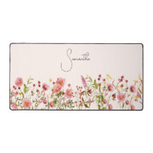 Pink Wildflowers Personalized
