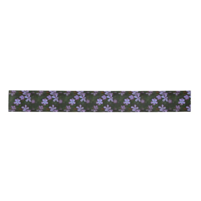 Pink Wildflowers Satin Ribbon (Front)