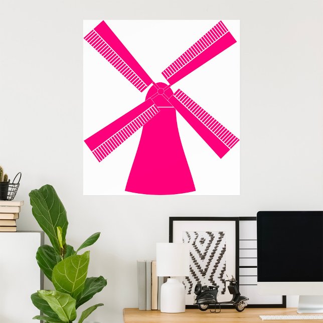 Pink Windmill Poster (Creator Uploaded)