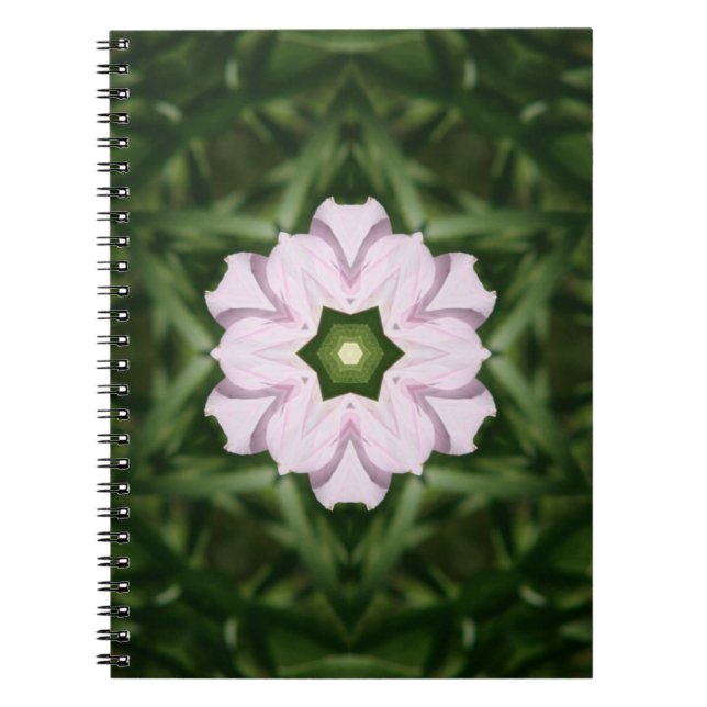 Pink Wine Cup Symmetry Notebook (Front)
