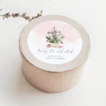 Pink winter Baby its cold outside baby shower Classic Round Sticker<br><div class="desc">Pink winter Baby its cold outside baby shower Classic Round Sticker
Matching items available! Check the collection!</div>