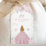 Pink Winter Blonde Hair Princess Birthday Party Gift Tags<br><div class="desc">This elegant and glamourous gift tag can be personalized with a name or title such as daughter, granddaughter, niece, friend etc. The design features a beautiful princess with blonde hair and fair skin in a pink ball gown. The text combines handwritten script and modern sans serif fonts for a classy...</div>