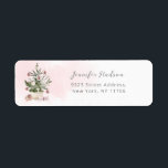 Pink Winter christmas tree Return Address  Label<br><div class="desc">Pink Winter christmas tree Return Address  Label
Matching items available.</div>