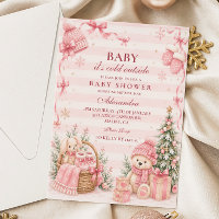 Pink Winter Wonderland Baby Shower