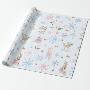 Pink Winter Wonderland Wrapping Paper