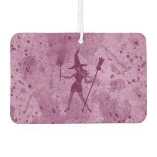 Pink Witch Car Air Freshener